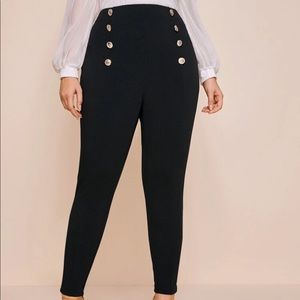 ***SOLD Plus size Double Breasted Skinny Pants